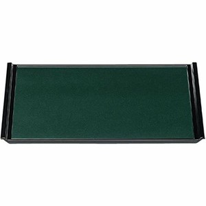 餐盘餐具 绿色 漆器 39.4 x 27.6 x 1.9cm 日本制造