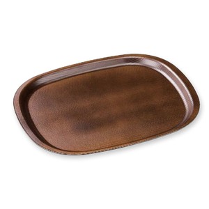 餐盘餐具 棕色 漆器 36cm x 28.7cm x 2.1cm 日本制造