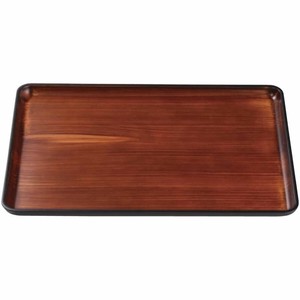 餐盘餐具 漆器 39.3 x 27.3 x 2.3cm 日本制造