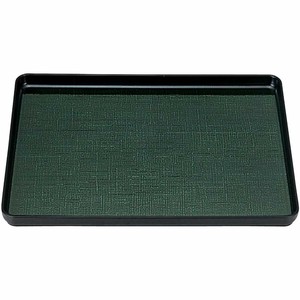 尺5大寿布目 盆 グリーンカスリSL(約 45.6 x 35.6 x 2.2cm) 日本製 漆器