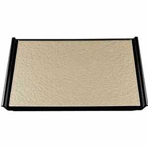 尺5奥広フライト 盆 シャンパンゴ−ルドアクア渕黒SL(45.6 x 35.5 x 2.1cm) 日本製 漆器