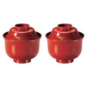 2個 セット(ペア お椀)TA3.2寸富士型小吸物椀 蘭 漆器 食洗機対応