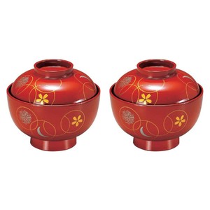 Tableware Cloisonne Lacquerware Dishwasher Safe Setsugetsuka 3.7-sun 2-pcs