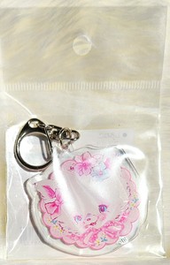 アクリルキーホルダー　しろねこ