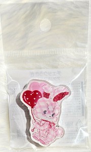 アクリルマグネット　チェックうさぎ