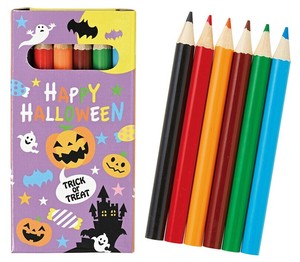 ハロウィン プチ色鉛筆6本入