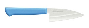 片岡製作所 マスターコック 小出刃(両刃) 90mm ブルー MCKK90M
