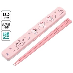 【スケーター】抗菌音の鳴らない箸箱セット　【ハローキティ】日本製