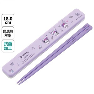 【スケーター】抗菌音の鳴らない箸箱セット　【クロミちゃん】日本製