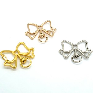 キーホルダーパーツ 【56】リボン　10個売り バッグチャーム 金具　ハンドメイドパーツ　国内発送