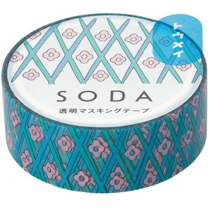 【キングジム】SODA(ソーダ) 透明マスキングテープ