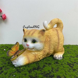 ＜人気商品＞INSスタイル 庭灯 猫灯 ガーデン振り子 大人気 ライト 展望灯 ソーラーライト 動物造形ライト
