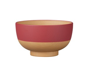 やさしい彩り　抗菌キッズ汁椀（あかね色） 【日本製 電子レンジ・食洗機使用可能】