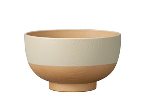 やさしい彩り　抗菌キッズ汁椀（きなり色） 【日本製 電子レンジ・食洗機使用可能】