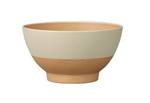 やさしい彩り　抗菌キッズ飯椀（きなり色） 【日本製 電子レンジ・食洗機使用可能】