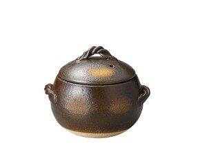 釉掛　丸型ご飯釜　1合 【日本製 直火使用可能】