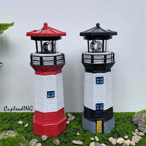 【定番商品】INSスタイル アウトドアライト ガーデンライト ソーラーライト 樹脂回転灯台 アクセサリー