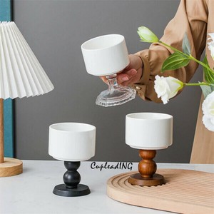 ≪予約商品≫激安セール アイスクリームカップ デザートカップ 家庭用 木足ろうそくカップ 蝋燭台 レトロ