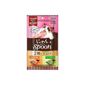 銀のスプーン　三ツ星グルメ　おやつ　にゃんSpoon　鶏ささみ＆シーフード味 100g