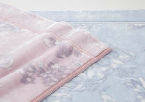 【昭和西川】2枚合わせ毛布／ジーナ　衿付き　2.8㎏