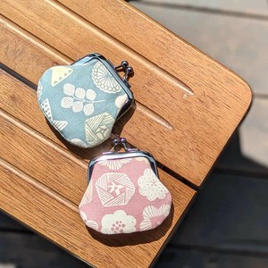 お賽銭用がま口財布/花形刻印【日本製】【和雑貨】【トラベル】