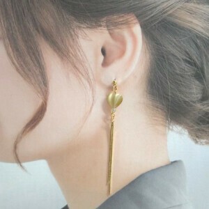 金耳针耳环