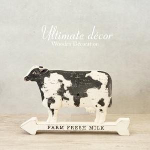 Ultimate decor アルティメットデコール［ウッデンデコレーション　Cow］