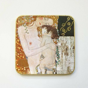 コルク コースター 輸入雑貨 クリムト klimt ウィーン ウイーン ハンドメイド C-897/1 複製画アイテム
