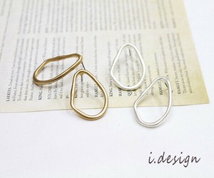 ヴィンテージ風スタイルオープンドロップピアス