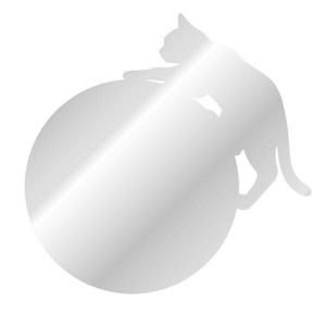 ココニモミラー02丸型 ネコ