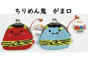 ちりめん鬼 がま口 小（おに　オニ）