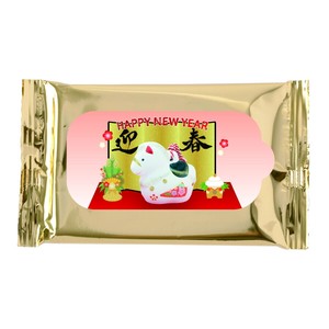 干支 ゴールドウェットティッシュ 10枚入