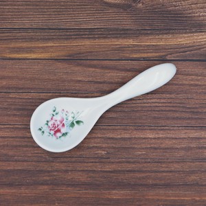 Cutlery Pottery Rose Knickknacks Chinese Soup Spoon Made in Japan