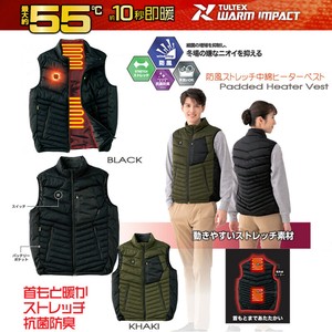 ヒーターベスト メンズ 防寒 レディース 中綿 防風 抗菌防臭 10秒即暖  バッテリー付属 防災 大きいサイズ