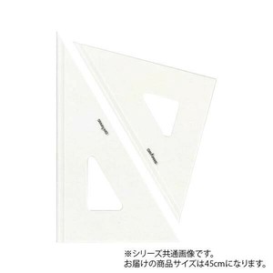 ドラパス 三角定規　溝付 3mm厚 45cm  13436