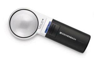 エッシェンバッハ　LEDワイドライトルーペ　LED ライト付手持ちルーペ　60mmφ(6倍)　1511-6