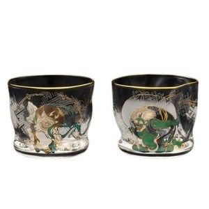 風神雷神　酒グラスペアセット　S-6226