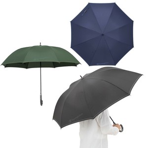 チャンピオン 紳士 耐風 グラスファイバー骨 無地ステッチ入 ジャンプ傘 65cm×8R CHM69JP65