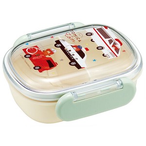 抗菌 食洗機対応 ふわっとフタタイトランチボックス小判 270ml 【つむぱぱ トミカとトム】 スケーター