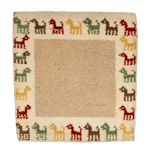 ギャッベ　チェアパッド　40x43cm　ウール　シートクッション　マット　座布団　ギャベ