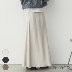 Skirt Cupra-like vintage satin Semi-flared skirt [2024 A/W NEW]