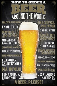■輸入ポスター■610X915mm★HOW TO ORDER A BEER