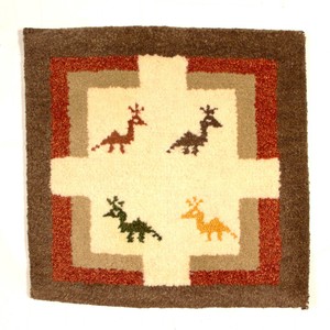 ギャッベ　チェアパッド　40x40cm　ウール　シートクッション　マット　座布団　ギャベ