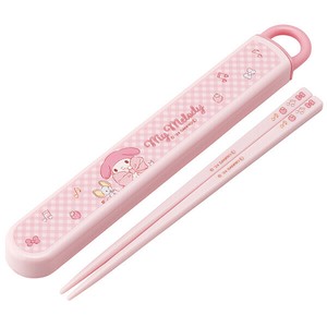 【公式】 抗菌食洗機対応スライド箸＆箸箱セット 【マイメロディ ビッグリボン】 スケーター