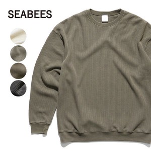 シービーズ【SEABEES】Pigment Thermal C/N L/S クルーネック サーマル 長袖 ロンT ピグメントダイ メンズ