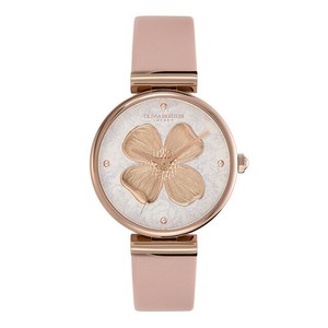 オリビアバートン★レディース★腕時計★シグネチャー 36mm ブラッシュピンクレザー ストラップ ウォッチ