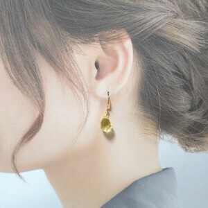 金耳针耳环