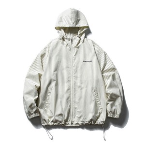 P19077  ストライプ ジャケット アウター 2024秋冬新作 メンズ 連帽 長袖 ファッション トップス