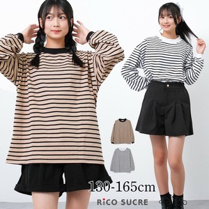 Kids' 3/4 Sleeve T-shirt Long T-shirt Mock Neck Puff Sleeve [2024 A/W]