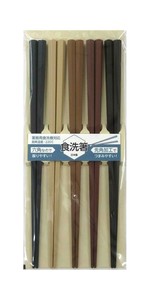 アオバ 耐熱樹脂箸 六角5P 541189